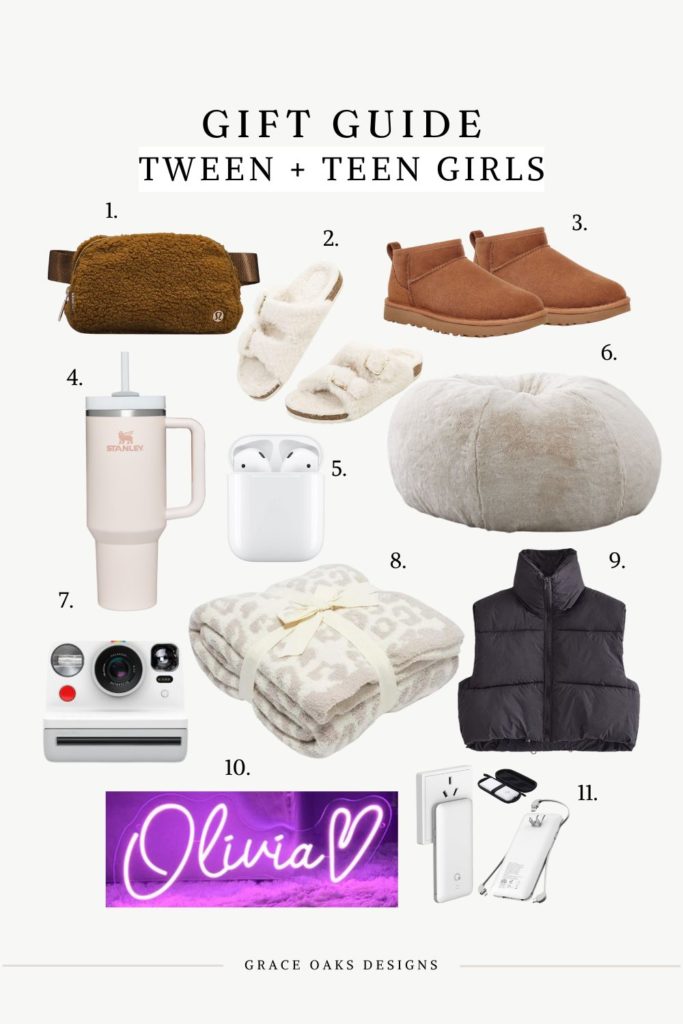 HOLIDAY GIFT GUIDE - TWEEN + TEEN GIRLS - Grace Oaks Designs